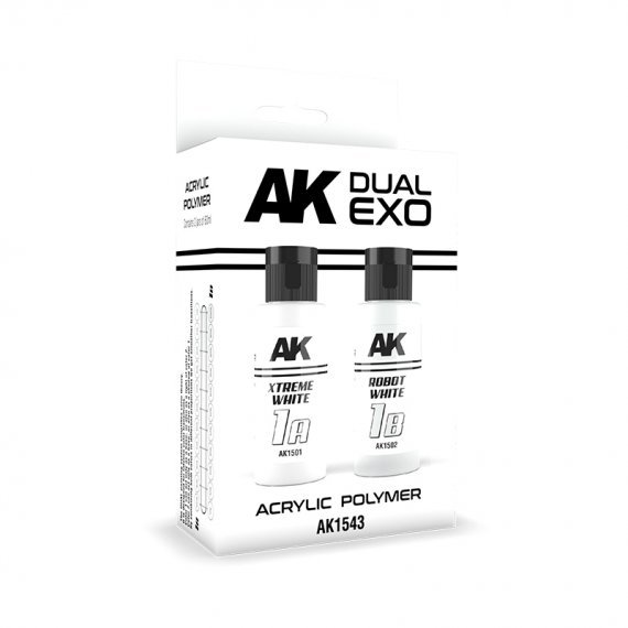 Dual exo set 1 1a xtreme white & 1b robot white