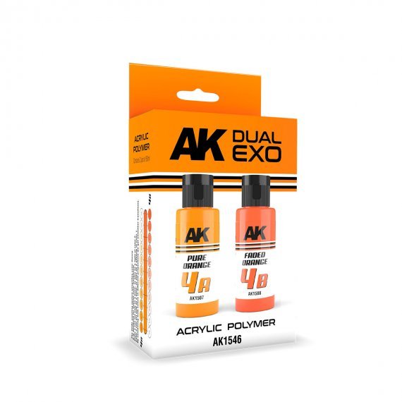 Dual exo set 4 4a pure orange & 4b faded orange