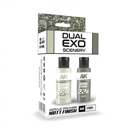 Dual exo scenery set 22 22a light stone & 22b dark stone