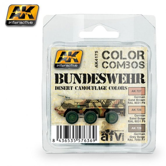 Bundeswehr desert camouflage colors paint set