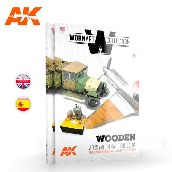 Wooden  Worn Art Collection  English