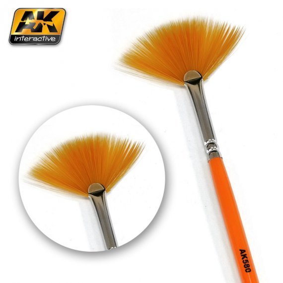 Fan shape weathering brush