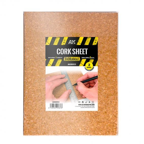 Cork Sheet Coarse grained 2mm