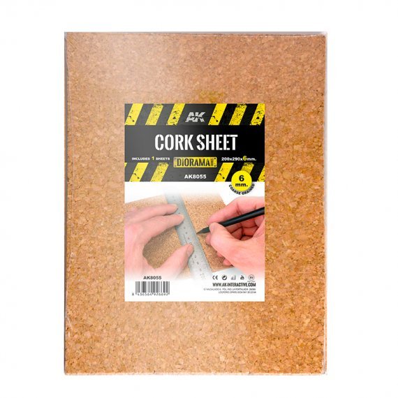 Cork Sheet Coarse grained 6mm