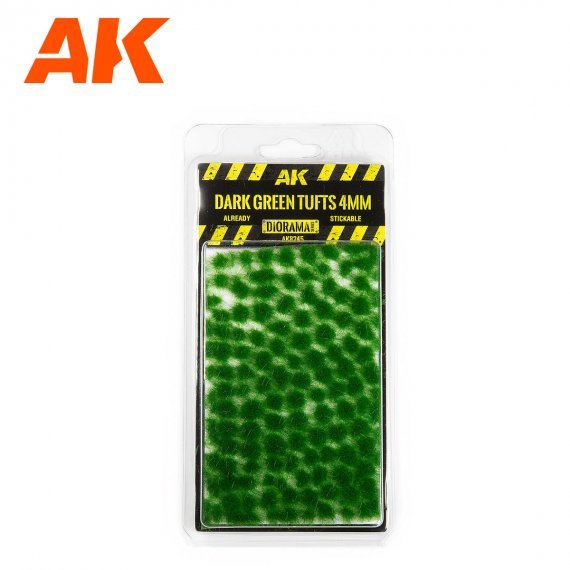 Dark green tufts 4mm