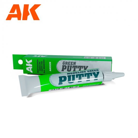 Superfine-grained green putty