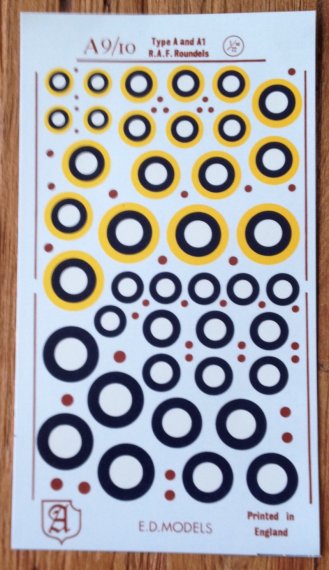 Almark Coccarde RAF Tipo A e A1 1/72 Caccia