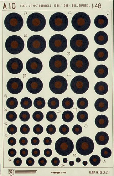 1/48 Raf Type B National Insignia/Roundels Fighters