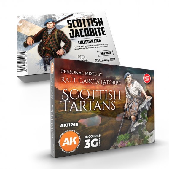 Akpack74 Scottish jacobite and scottish tartans signature set
