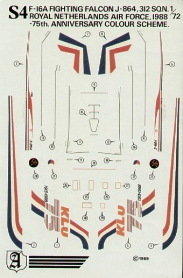 1/72 F-16A Fighting Falcon 1 Royal Netherlands Air Force
