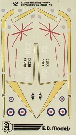 1/72 1987 Raf BAe Hawk T.1 Airshow display aircraft
