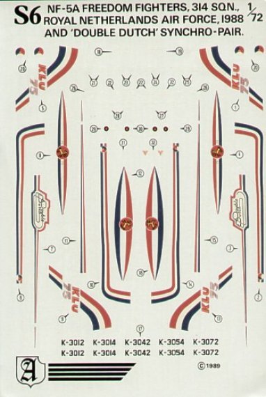 1/72 Northrop NF-5A Royal Netherlands Air Force