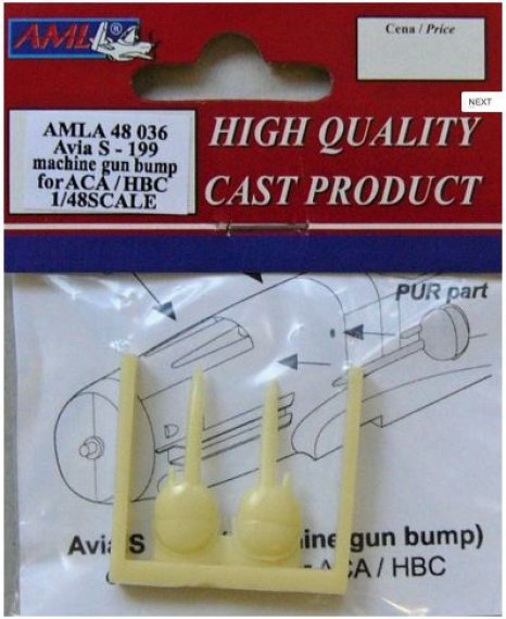 1/48 Avia S-199 machine gun bump (ACA/HBC)