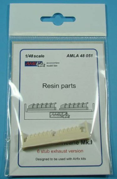 1/48 Hawker Hurricane Mk.I  6 stub exhaust versions