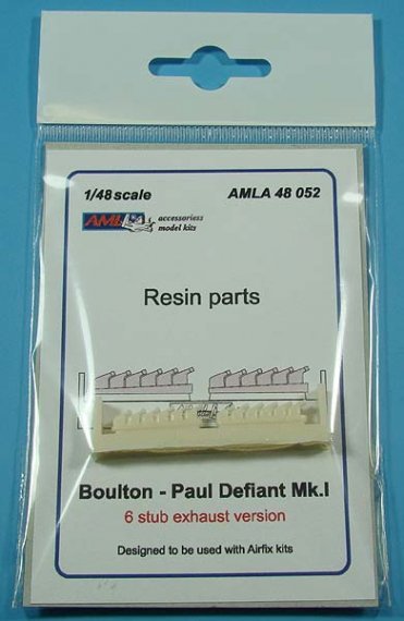 1/48 Boulton-Paul Defiant Mk.I  6 stub exhaust versions