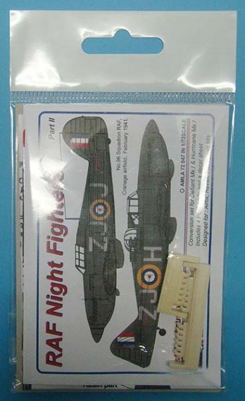 1/72 RAF Night Fighters  6 stub exh.versions Pt.2