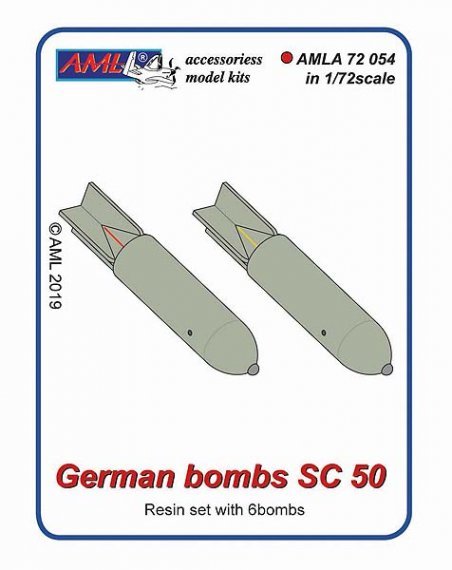 1/72 German bombs SC 50-6Pc