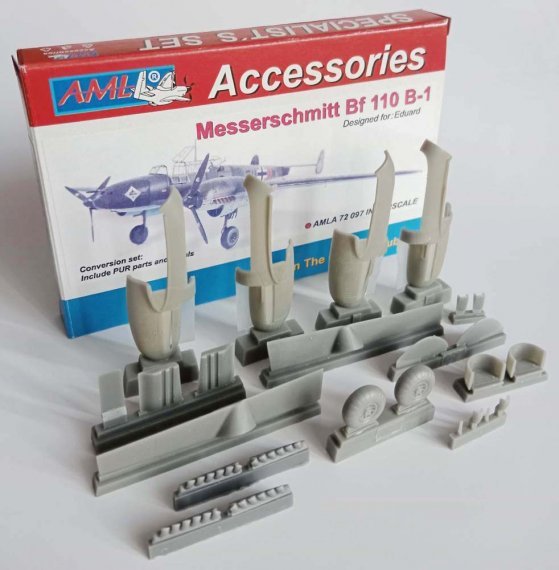 1/72 Messerschmitt Bf-110B-1-The conversion set