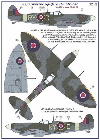 1/48 Masks for S.Spitfire Mk.IXC (RYoC, RYoE)
