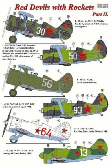 1/72 Red Devils with Rockets Pt.II Decals & PE set