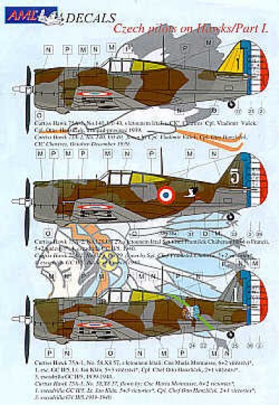 1/72 Curtiss-Hawk H-75A-1 Part 1. Czech pilots in the French AF