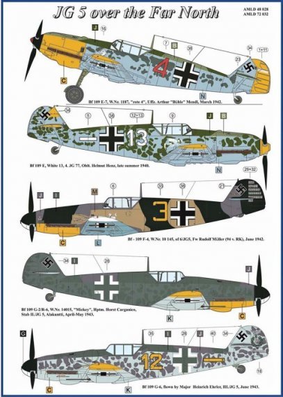 1/72 Decals JG 5 over the Far North