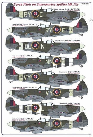 1/72 Czech Pilots on Supermarine Spitfire Mk.IXc