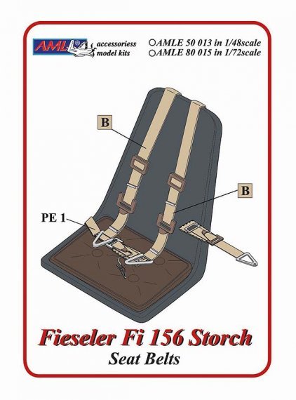 1/72 Fieseler Fi-156C-3 Storch . Seat Belts