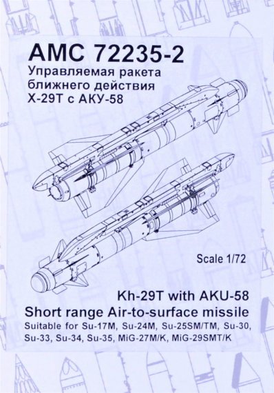 1/72 Kh-29T with AKU-58 Air-to-surface missile