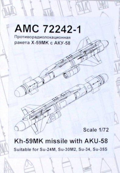 1/72 Kh-59MK missile with AKU-58 launcher
