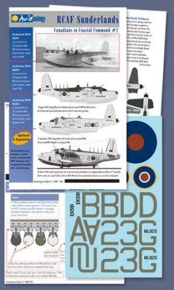 Aviaeology Decal RCAF Short Sunderland 1/48