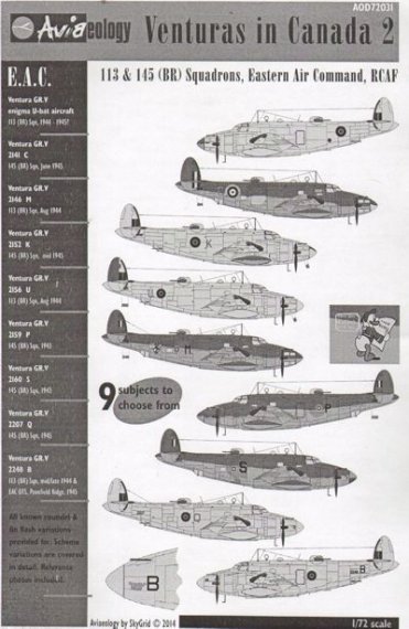 1/72 Venturas in Canada 2: RCAF Eastern Air Command