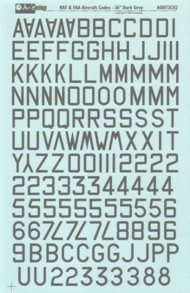 Aviaeology Codes RAF et FAA 1/72 - Gris Fonc� 36