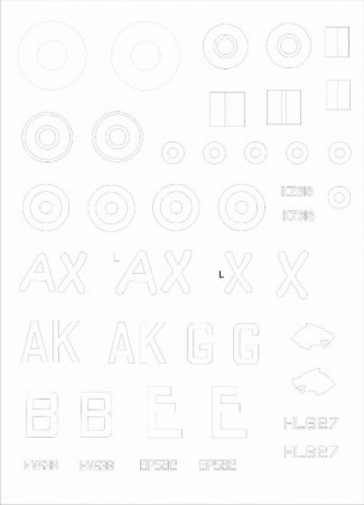 1/48 Hawker Hurricane Mk.IIc Tropical masks