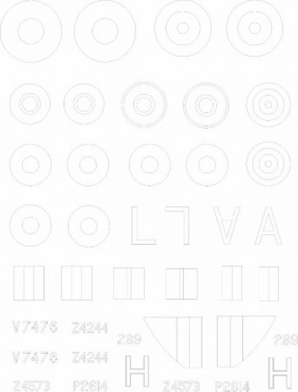 1/48 Hawker Hurricane Mk.I tropical masks