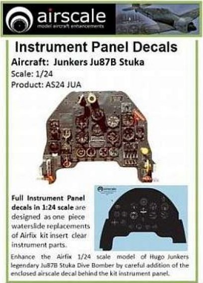 1/24 Junkers Ju-87B-2 Stuka Full Instrument Panel