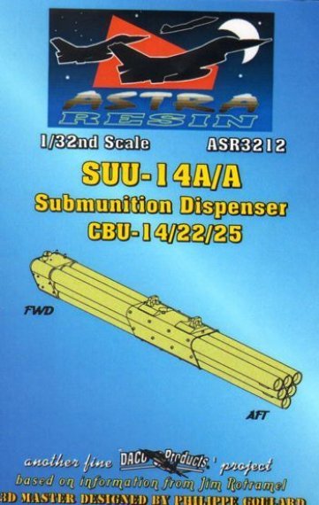 1/32 SUU-14A/A Submunition Dispenser CBU-14/22/25