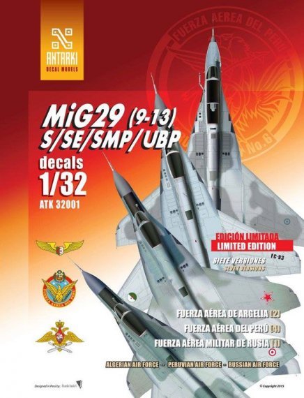 1/32 Mikoyan MiG-29  S/SE/SMP/UBP