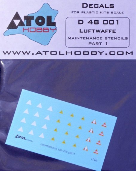 1/48 Luftwaffe  maintenance stencils