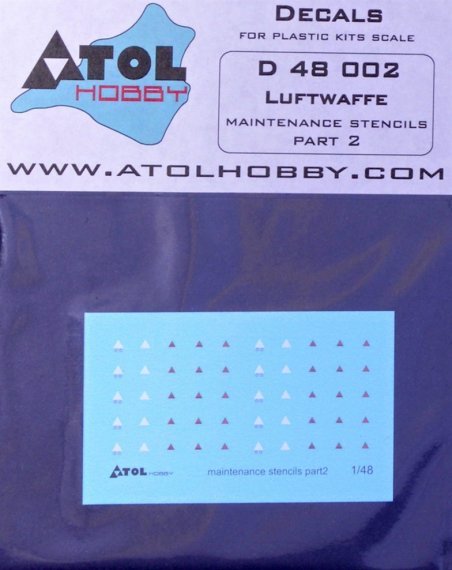 1/48 Luftwaffe maintenance stencils Part 2