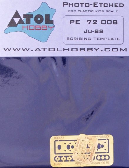 1/72 Junkers Ju-88 scribing template