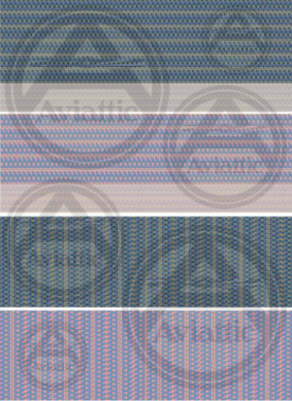 1/144 5 colour upper and lower bolt and joined bolt lozenge