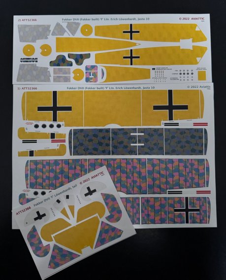 Aviattic Decals Fokker D.VII L�wenhardt 1/32