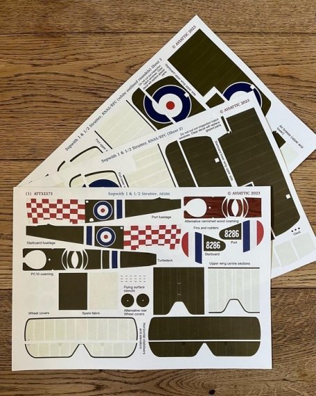 1/32 Sopwith 1 Strutter A8286 Trainer Rfc