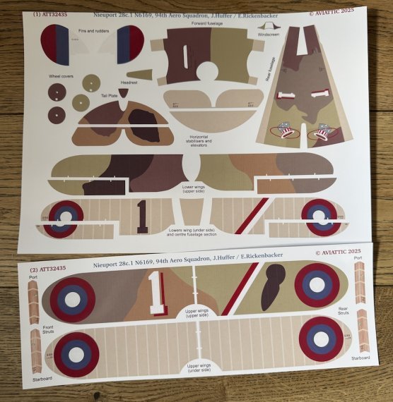 1/32 Nieuport 28c.1 N6169 94th Aero Squadron, J. Huffer