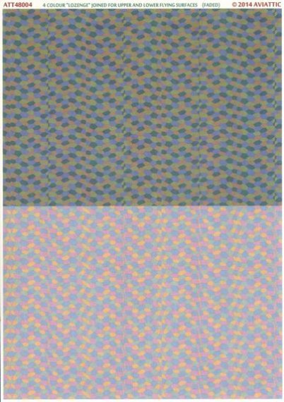 1/48 4 colour lozenge joined for upper & lower surfaces