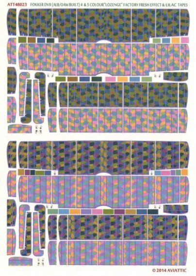 1/48 Fokker D.VII (alb/oaw built) 4 & 5 colour lozenge