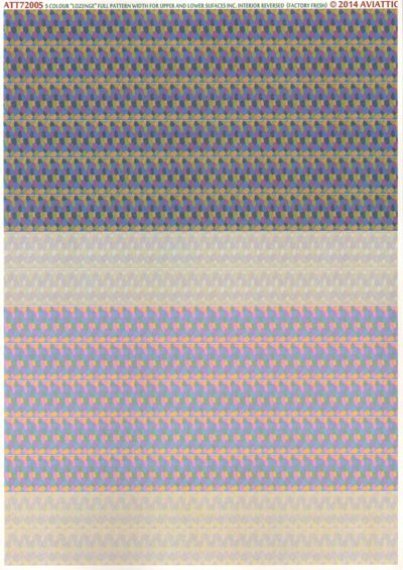 1/72 5 colour lozenge full pattern width