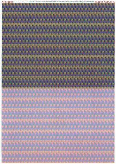 1/72 (white decal paper for rib tapes) 5 colour lozenge