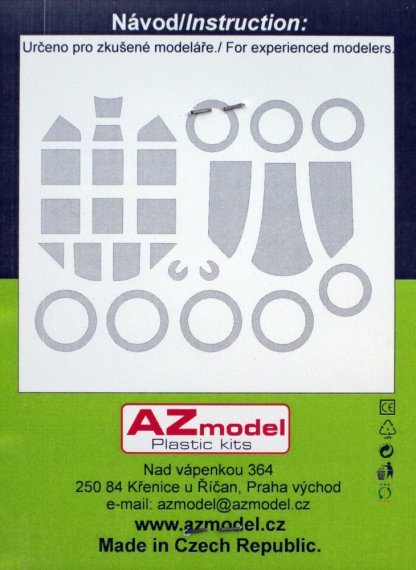 1/72 Messerschmitt Bf 109G canopy and wheel disk masks